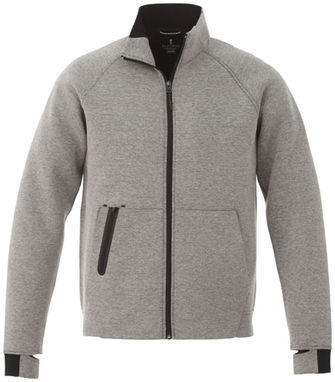 Трикотажная куртка Notch, цвет серый яркий  размер XS - 39498940- Фото №3