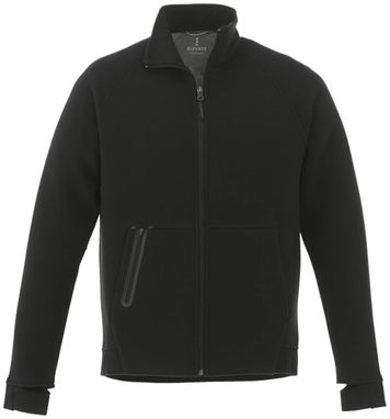 Трикотажная куртка Notch, цвет сплошной черный  размер XS - 39498990- Фото №3
