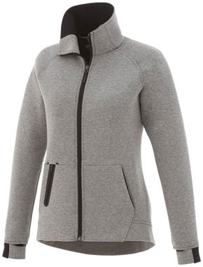 Трикотажная куртка Notch женская, цвет серый яркий  размер XS - 39499940- Фото №1