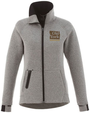 Трикотажная куртка Notch женская, цвет серый яркий  размер XS - 39499940- Фото №2