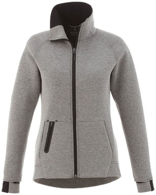 Трикотажная куртка Notch женская, цвет серый яркий  размер XS - 39499940- Фото №3