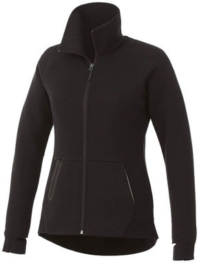 Трикотажна куртка Notch жіноча, колір суцільний чорний  розмір XS - 39499990- Фото №1