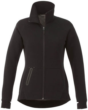 Трикотажна куртка Notch жіноча, колір суцільний чорний  розмір M - 39499992- Фото №3