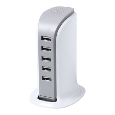 Зарядний пристрій USB AC Patsy, колір білий - AP781476- Фото №1