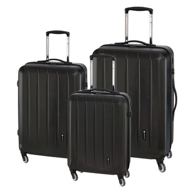 Набор чемоданов CORK, цвет чёрный - 56-2210415- Фото №1