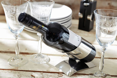 Сумка для пляшки вина HELIX, колір сріблястий - 58-0300557- Фото №3