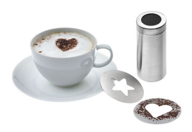 Набір для гарячого шоколаду і капучино ENJOY, колір сріблястий - 58-0300647- Фото №2
