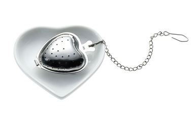 Набір чайний TEA & HEART, колір сріблястий, білий - 58-0300655- Фото №1