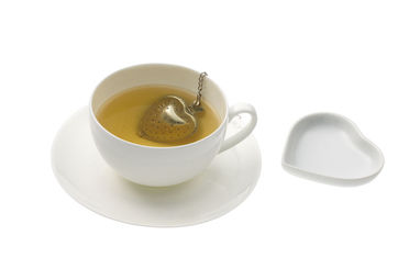 Набір чайний TEA & HEART, колір сріблястий, білий - 58-0300655- Фото №2