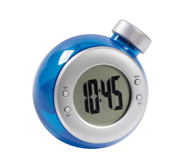 Годинник настільний DEEP BLUE, колір синій, сріблястий - 58-0401332- Фото №1