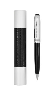 Ручка кулькова CALLIGRAPH, колір чорний, сріблястий - 58-1100520- Фото №2