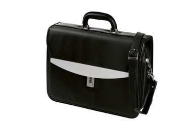 Портфель SILVER-LINE BAG, колір сріблястий, чорний - 58-1101500- Фото №1