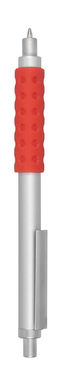Ручка кулькова GRIP, колір сріблястий, червоний - 58-1101631- Фото №1