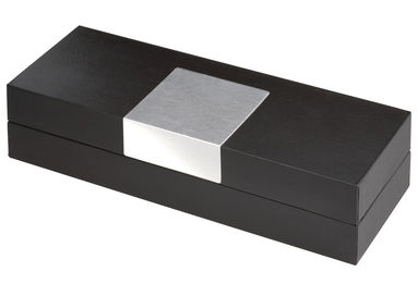 Набір письмовий OLYMPIC, колір сріблястий, чорний - 58-1102317- Фото №3