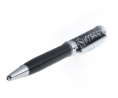 Ручка кулькова SUCCESS, колір чорний, сріблястий - 58-1102320- Фото №3