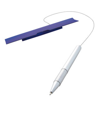 Ручка шариковая CATENA, цвет серебристый, синий - 58-1102397- Фото №1