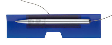 Ручка шариковая CATENA, цвет серебристый, синий - 58-1102397- Фото №2