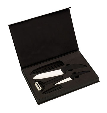 Набор керамических ножей CERA-TRIO, цвет чёрный, белый - 58-8031000- Фото №2