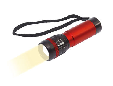 Ліхтарик LED ZOOM, колір червоний, чорний - 58-8064002- Фото №2