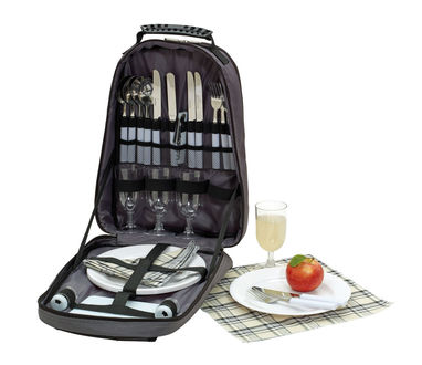 Рюкзак для пікніка COOLNESS, колір сірий, чорний - 58-8065000- Фото №2