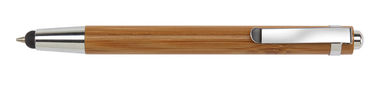 Ручка кулькова BAMBOO TOUCH, колір коричневий, сріблястий - 58-8110001- Фото №1