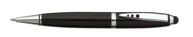 Ручка из нержавеющей стали TOUCH DOWN, цвет чёрный, серебристый - 58-8113002- Фото №1