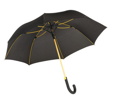 Зонт-автомат CANCAN, цвет чёрный, жёлтый - 56-0103353- Фото №1