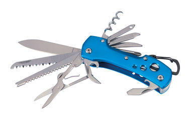 Нож складной STRONG HELPER, цвет синий - 56-0301142- Фото №2