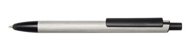 Ручка GENEVA, колір сріблястий, чорний - 56-1102094- Фото №1