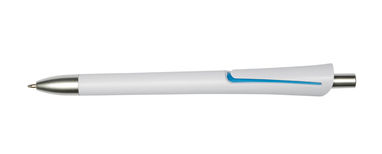 Ручка шариковая OREGON, цвет белый, голубой - 56-1102103- Фото №1