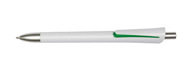 Ручка кулькова OREGON, колір білий, зелений - 56-1102105- Фото №1