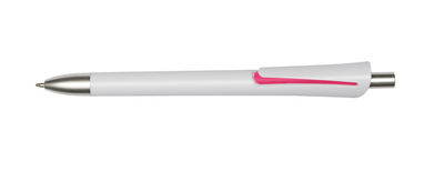 Ручка кулькова OREGON, колір білий, рожевий - 56-1102107- Фото №1