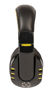 Навушники Bluetooth RACER, колір чорний, жовтий - 58-8106015- Фото №2