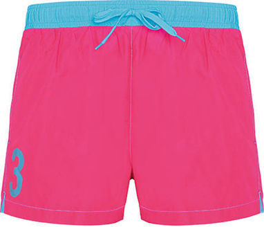 Короткий купальник, колір флюорісцентний рожевий, бірюзовий  розмір S - BN67210122812- Фото №1