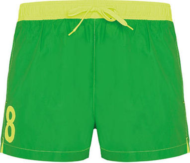 Короткий купальник, колір яскраво-зелений, флюорісцентний жовтий  розмір L - BN672103226221- Фото №1
