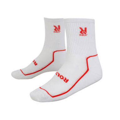 Повітропроникні комфортні шкарпетки високої якості, колір білий, червоний  розмір 1 - CE0327190160- Фото №1