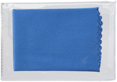 Ткань из микроволокна для чистки поверхностей с чехлом, цвет синий - 13424301- Фото №4