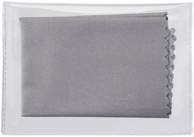Ткань из микроволокна для чистки поверхностей с чехлом, цвет серый - 13424305- Фото №4
