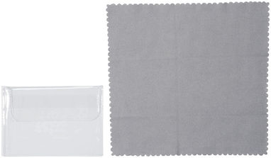 Ткань из микроволокна для чистки поверхностей с чехлом, цвет серый - 13424305- Фото №5