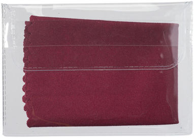 Тканина з мікроволокна для чищення поверхонь з чохлом, колір бургунді - 13424306- Фото №3