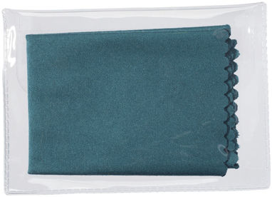 Ткань из микроволокна для чистки поверхностей с чехлом, цвет зеленый - 13424307- Фото №4