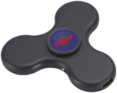 Динамик-спиннер Spin-It Widget Bluetooth, цвет сплошной черный - 13426700- Фото №2