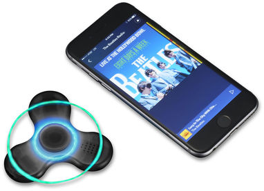 Динамік-спиннер Spin-It Widget Bluetooth, колір суцільний чорний - 13426700- Фото №5