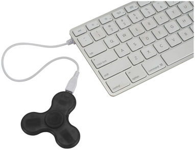 Динамик-спиннер Spin-It Widget Bluetooth, цвет сплошной черный - 13426700- Фото №7