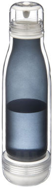 Спортивна пляшка Spirit зі склом всередині, колір суцільний чорний - 10048901- Фото №1
