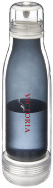 Спортивная бутылка Spirit со стеклом внутри, цвет сплошной черный - 10048901- Фото №2