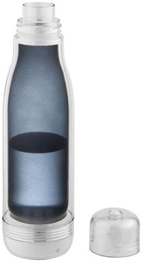Спортивна пляшка Spirit зі склом всередині, колір суцільний чорний - 10048901- Фото №4