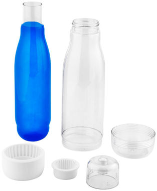 Спортивна пляшка Spirit зі склом всередині, колір синій - 10048902- Фото №5