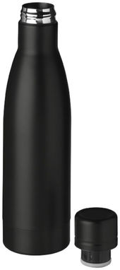 Вакуумная бутылка Vasa c медной изоляцией, цвет сплошной черный - 10049400- Фото №4