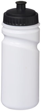 Бутылка спортивная Easy Squeezy, цвет белый, сплошной черный - 10049501- Фото №1